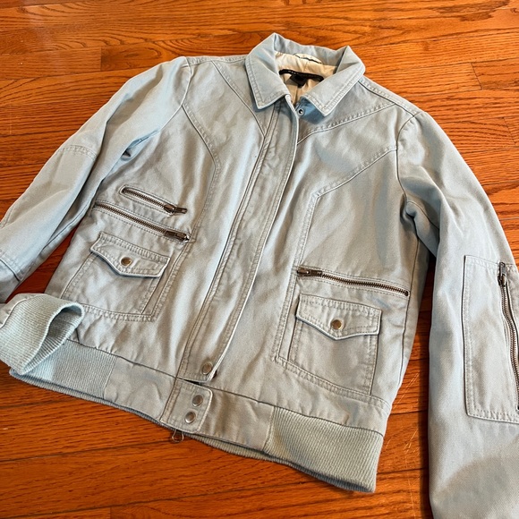 Marc Jacobs light blue bomber jacket - Picture 1 of 6
